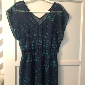 Express Multicolor flowy mini dress